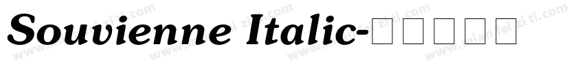 Souvienne Italic字体转换